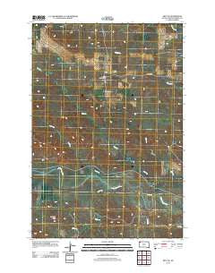 Reva NE South Dakota Historical topographic map, 1:24000 scale, 7.5 X 7.5 Minute, Year 2012