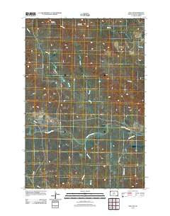Reva NW South Dakota Historical topographic map, 1:24000 scale, 7.5 X 7.5 Minute, Year 2012