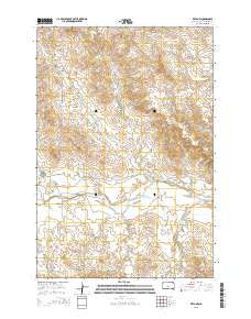 Reva NW South Dakota Current topographic map, 1:24000 scale, 7.5 X 7.5 Minute, Year 2015