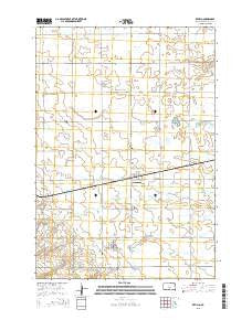 Revillo South Dakota Current topographic map, 1:24000 scale, 7.5 X 7.5 Minute, Year 2015
