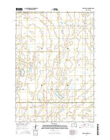 Rezac Lake NW South Dakota Current topographic map, 1:24000 scale, 7.5 X 7.5 Minute, Year 2015