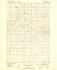 Rice Lake South Dakota Historical topographic map, 1:24000 scale, 7.5 X 7.5 Minute, Year 1951