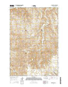 Ridgeview NE South Dakota Current topographic map, 1:24000 scale, 7.5 X 7.5 Minute, Year 2015