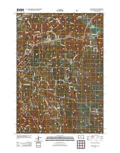 Rockerville South Dakota Historical topographic map, 1:24000 scale, 7.5 X 7.5 Minute, Year 2012