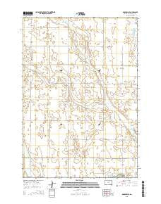 Rockham SE South Dakota Current topographic map, 1:24000 scale, 7.5 X 7.5 Minute, Year 2015