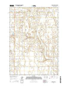 Rockham SW South Dakota Current topographic map, 1:24000 scale, 7.5 X 7.5 Minute, Year 2015