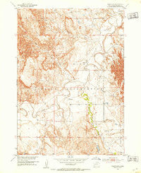 Rockyford South Dakota Historical topographic map, 1:24000 scale, 7.5 X 7.5 Minute, Year 1951