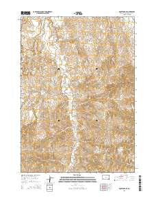 Rockyford SE South Dakota Current topographic map, 1:24000 scale, 7.5 X 7.5 Minute, Year 2015