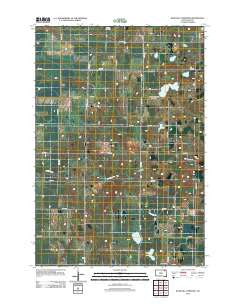 Rose Hill Cemetery South Dakota Historical topographic map, 1:24000 scale, 7.5 X 7.5 Minute, Year 2012
