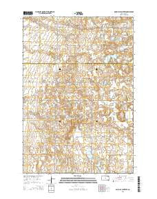 Rose Hill Cemetery South Dakota Current topographic map, 1:24000 scale, 7.5 X 7.5 Minute, Year 2015