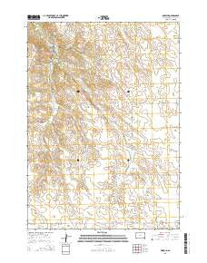 Rosebud South Dakota Current topographic map, 1:24000 scale, 7.5 X 7.5 Minute, Year 2015