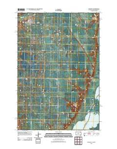 Rosholt South Dakota Historical topographic map, 1:24000 scale, 7.5 X 7.5 Minute, Year 2012