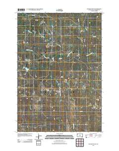 Roundup Butte South Dakota Historical topographic map, 1:24000 scale, 7.5 X 7.5 Minute, Year 2012