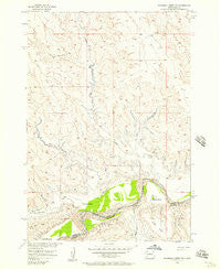 Rousseau Creek SW South Dakota Historical topographic map, 1:24000 scale, 7.5 X 7.5 Minute, Year 1956