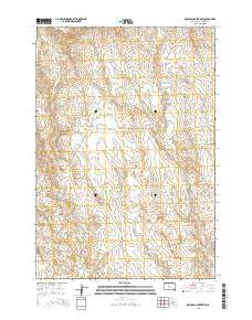 Rousseau Creek NW South Dakota Current topographic map, 1:24000 scale, 7.5 X 7.5 Minute, Year 2015
