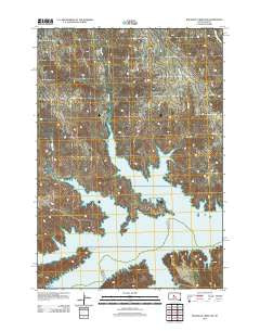 Rousseau Creek SW South Dakota Historical topographic map, 1:24000 scale, 7.5 X 7.5 Minute, Year 2012