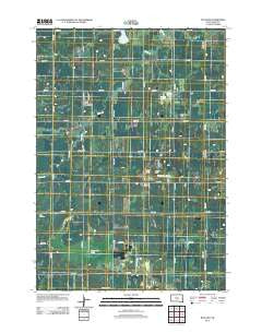 Rutland South Dakota Historical topographic map, 1:24000 scale, 7.5 X 7.5 Minute, Year 2012