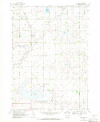Rutland South Dakota Historical topographic map, 1:24000 scale, 7.5 X 7.5 Minute, Year 1968