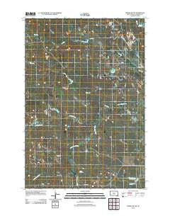 Saddle Butte South Dakota Historical topographic map, 1:24000 scale, 7.5 X 7.5 Minute, Year 2012