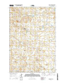 Saddle Butte South Dakota Current topographic map, 1:24000 scale, 7.5 X 7.5 Minute, Year 2015