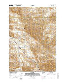 Saint Onge South Dakota Current topographic map, 1:24000 scale, 7.5 X 7.5 Minute, Year 2015