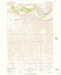 Sansarc NE South Dakota Historical topographic map, 1:24000 scale, 7.5 X 7.5 Minute, Year 1956