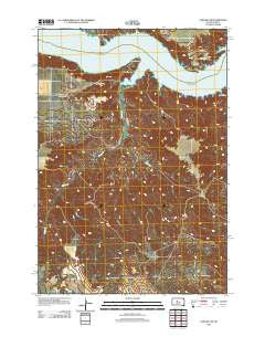 Sansarc NE South Dakota Historical topographic map, 1:24000 scale, 7.5 X 7.5 Minute, Year 2012