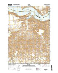Sansarc NE South Dakota Current topographic map, 1:24000 scale, 7.5 X 7.5 Minute, Year 2015