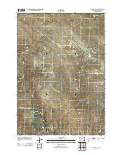 Schoepp Flat South Dakota Historical topographic map, 1:24000 scale, 7.5 X 7.5 Minute, Year 2012