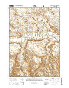 School Section Butte South Dakota Current topographic map, 1:24000 scale, 7.5 X 7.5 Minute, Year 2015