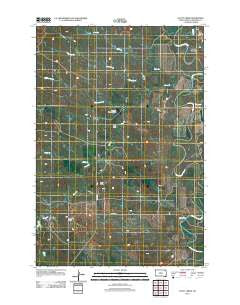 Scott Creek South Dakota Historical topographic map, 1:24000 scale, 7.5 X 7.5 Minute, Year 2012