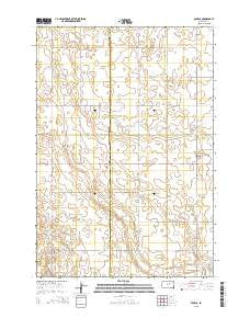 Seneca South Dakota Current topographic map, 1:24000 scale, 7.5 X 7.5 Minute, Year 2015
