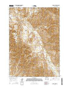 Sharps Corner South Dakota Current topographic map, 1:24000 scale, 7.5 X 7.5 Minute, Year 2015