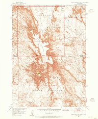 Sheep Mountain Table South Dakota Historical topographic map, 1:24000 scale, 7.5 X 7.5 Minute, Year 1950
