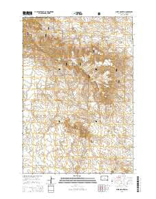 Sheep Mountain South Dakota Current topographic map, 1:24000 scale, 7.5 X 7.5 Minute, Year 2015