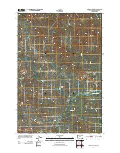 Sheep Pen Draw South Dakota Historical topographic map, 1:24000 scale, 7.5 X 7.5 Minute, Year 2012