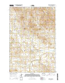 Sheep Pen Draw South Dakota Current topographic map, 1:24000 scale, 7.5 X 7.5 Minute, Year 2015