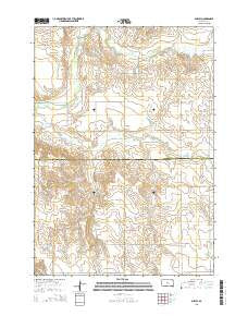 Shelby South Dakota Current topographic map, 1:24000 scale, 7.5 X 7.5 Minute, Year 2015