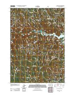 Silver City South Dakota Historical topographic map, 1:24000 scale, 7.5 X 7.5 Minute, Year 2012