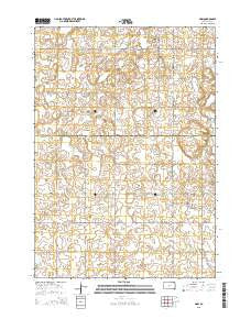 Sinai South Dakota Current topographic map, 1:24000 scale, 7.5 X 7.5 Minute, Year 2015