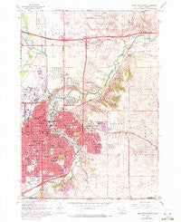 Sioux Falls East South Dakota Historical topographic map, 1:24000 scale, 7.5 X 7.5 Minute, Year 1962