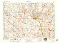 Sioux Falls South Dakota Historical topographic map, 1:250000 scale, 1 X 2 Degree, Year 1958
