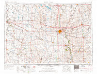 Sioux Falls South Dakota Historical topographic map, 1:250000 scale, 1 X 2 Degree, Year 1955