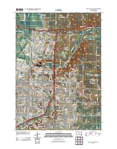Sioux Falls East South Dakota Historical topographic map, 1:24000 scale, 7.5 X 7.5 Minute, Year 2012
