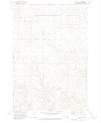 Skull Butte South Dakota Historical topographic map, 1:24000 scale, 7.5 X 7.5 Minute, Year 1972
