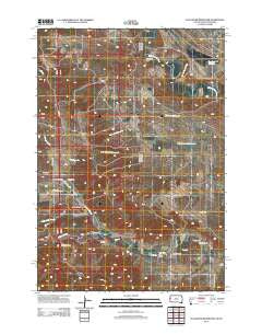 Slaughter Reservoir South Dakota Historical topographic map, 1:24000 scale, 7.5 X 7.5 Minute, Year 2012