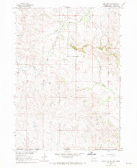 Slim Butte SW South Dakota Historical topographic map, 1:24000 scale, 7.5 X 7.5 Minute, Year 1967