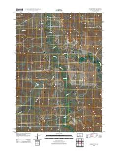 Slim Butte NE South Dakota Historical topographic map, 1:24000 scale, 7.5 X 7.5 Minute, Year 2012
