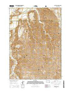 Smithwick NE South Dakota Current topographic map, 1:24000 scale, 7.5 X 7.5 Minute, Year 2015