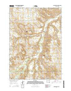 Soldier Creek NE South Dakota Current topographic map, 1:24000 scale, 7.5 X 7.5 Minute, Year 2015